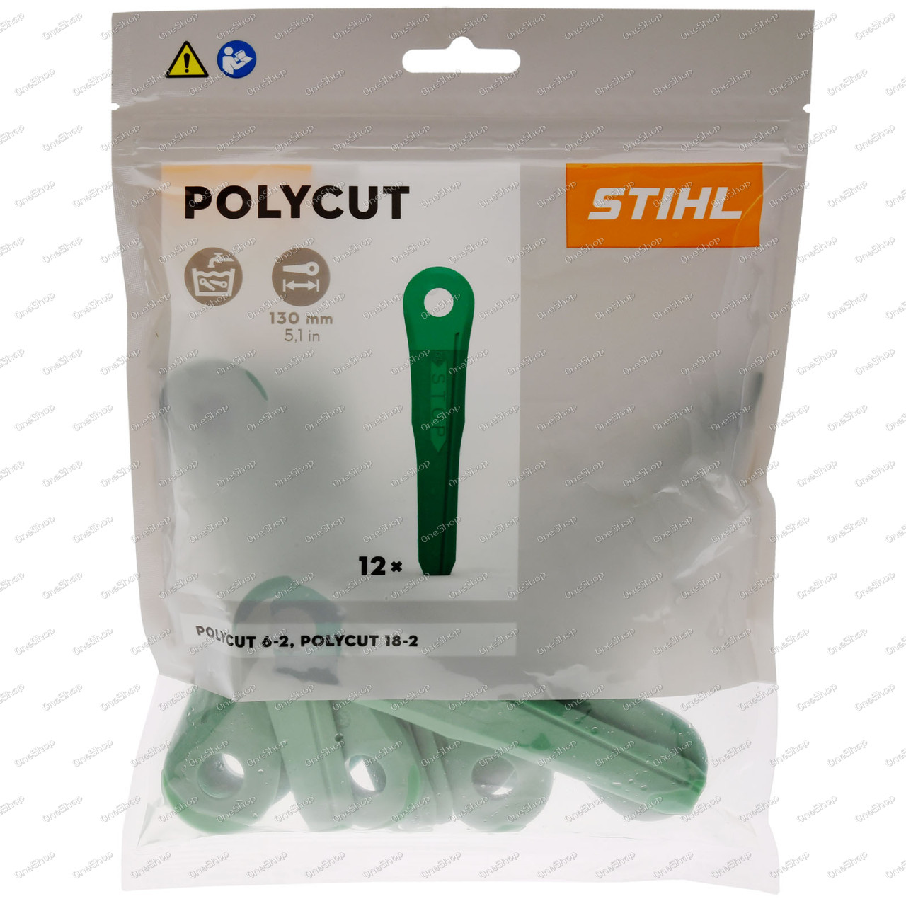 12x Stihl Kunststoffmesser PolyCut 6-2 und PolyCut 18-2 , 40020071020 originál