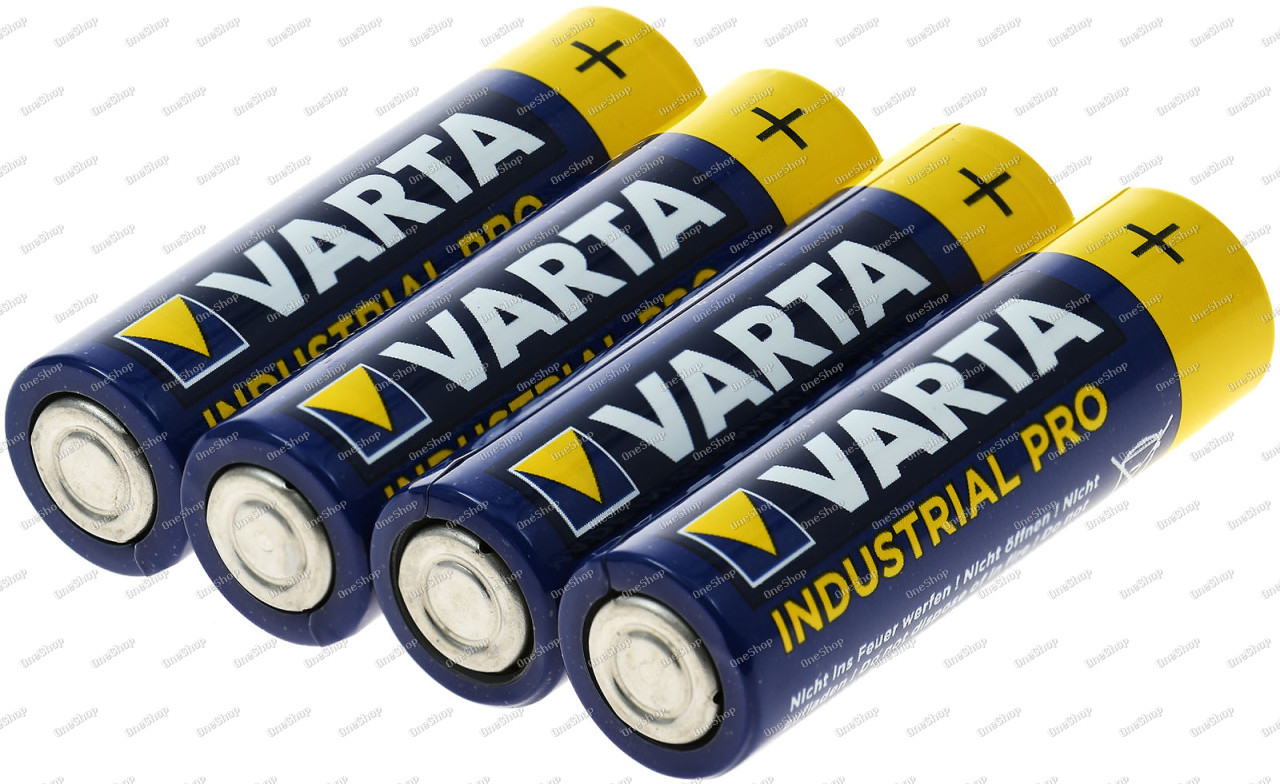 alkalická industriální tužková baterie AA 4 x 10ks ve fólii - Varta