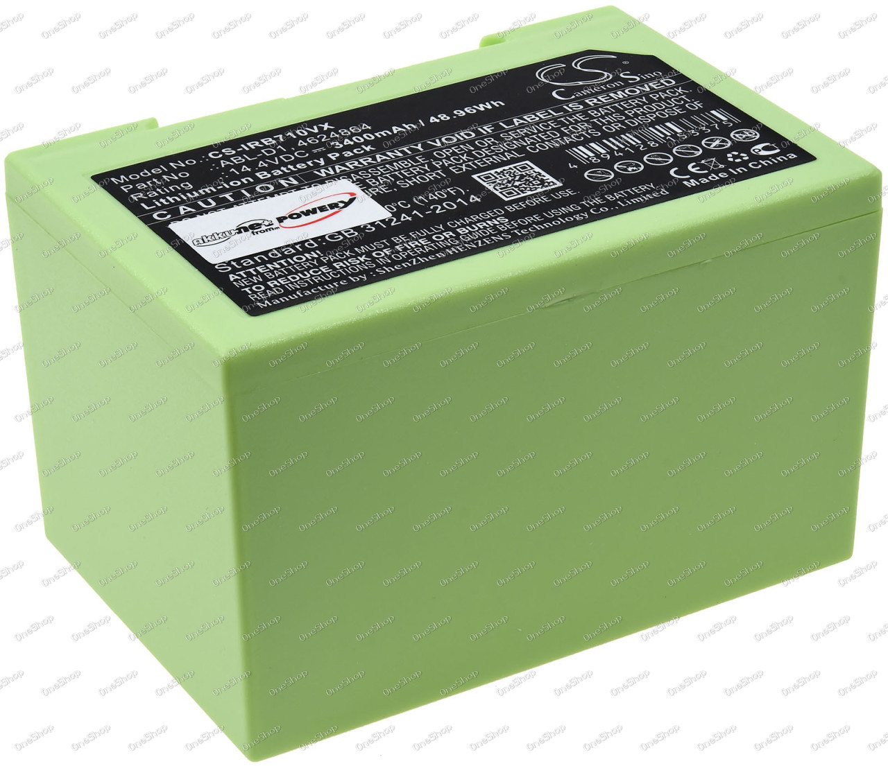 baterie kompatibilní s iRobot Roomba e5 (5150) / Roomba i7 / Roomba i7+ / Typ 4624864