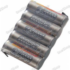 Akupack přijímače NiMH Conrad Energy AA, 6 V, 2300 mAh, Side by Side, s páj. hroty