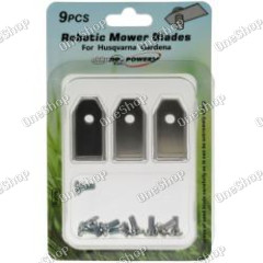 9x Ersatz-Messer Klingen / Schneid-Klingen (0,75mm) pro Husqvarna, Gardena sekačka na trávu