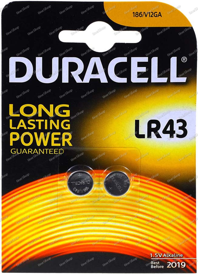 alkalická knoflíková baterie AG12 2ks v balení - Duracell