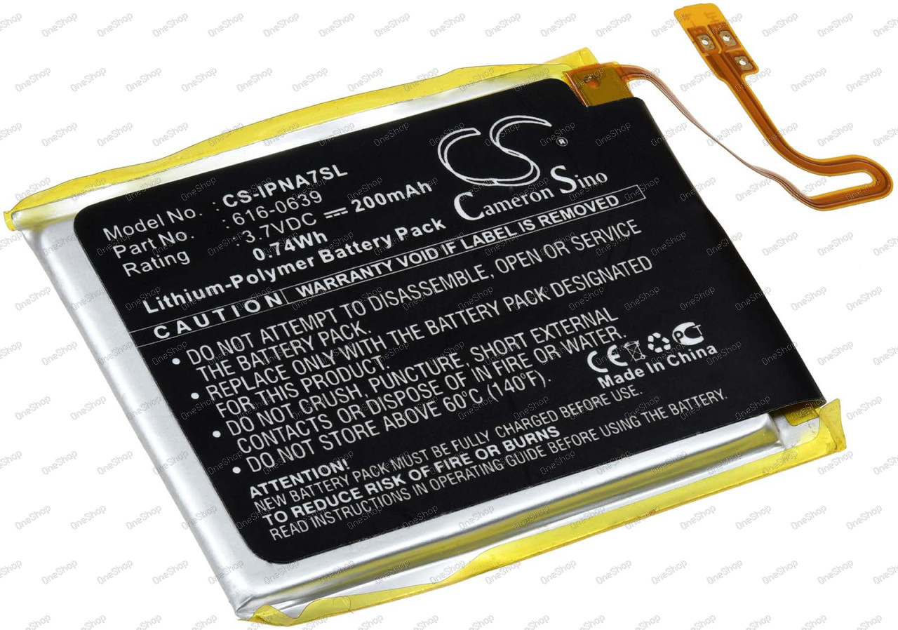 baterie pro Apple iPod Nano 7th / Typ 616-0639