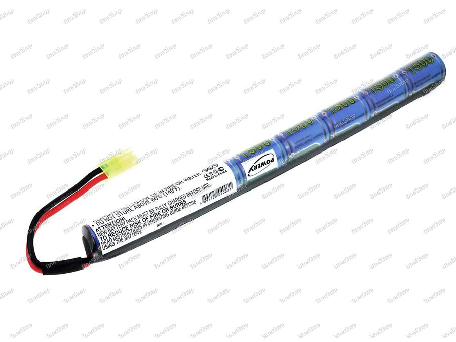 baterie pro airsoft zbraně 9,6V-1500mAh