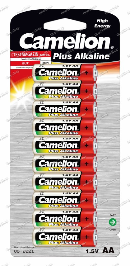 alkalická tužková baterie AA 10ks v balení - Camelion