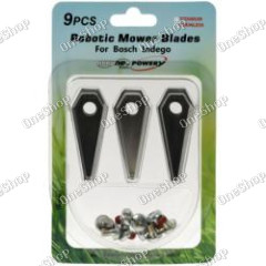 9x náhradní nůž Klingen / Schneid-Klingen (0,75mm) pro Bosch Indego sekačka na trávu
