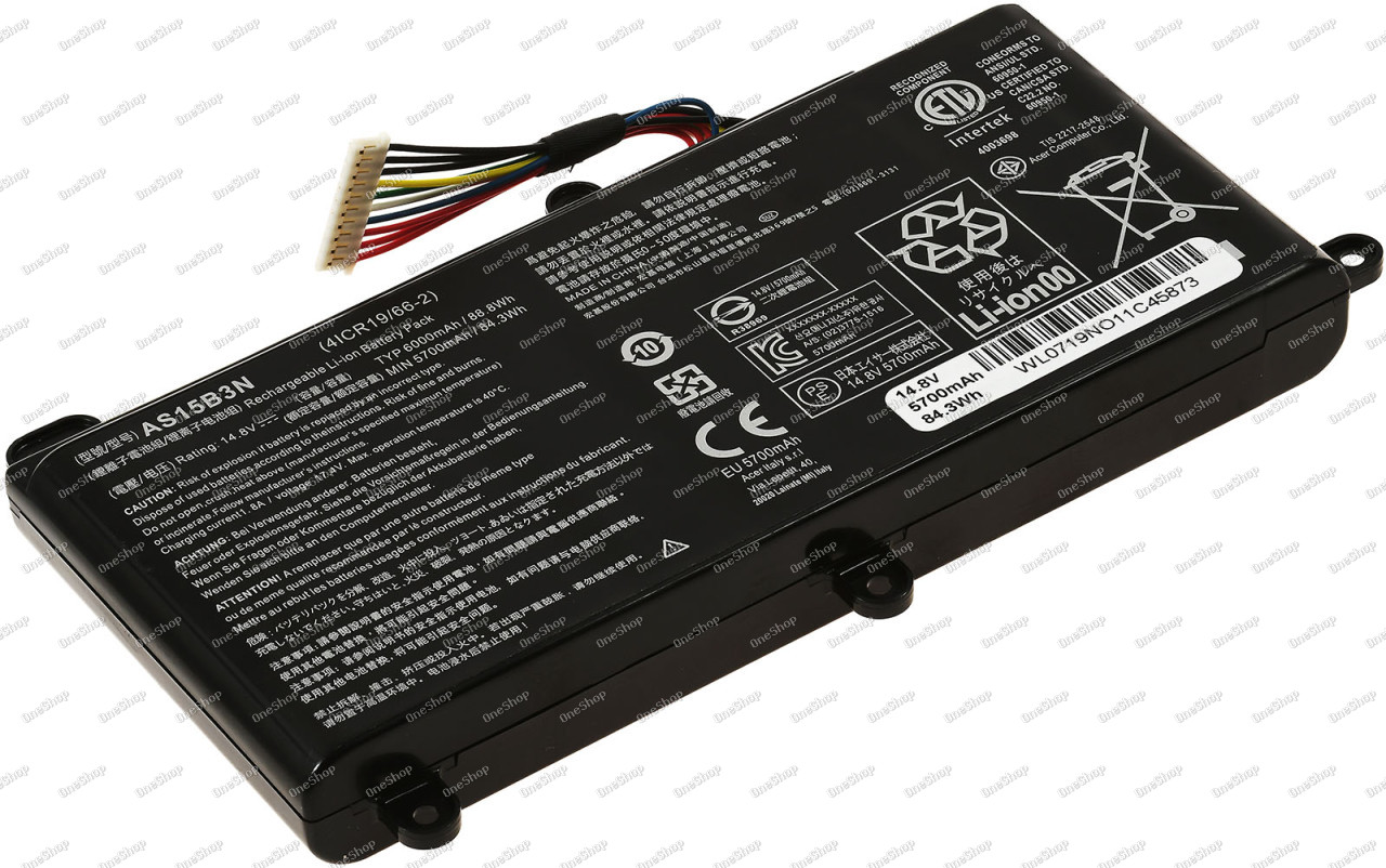 baterie pro Acer Predator 15 G9-593 / 15 G9-591 / 17 G9-793 / Typ AS15B3N