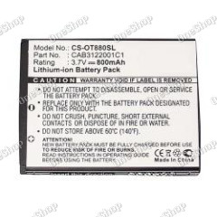 baterie pro Alcatel One Touch 880 / Typ CAB3122001C1