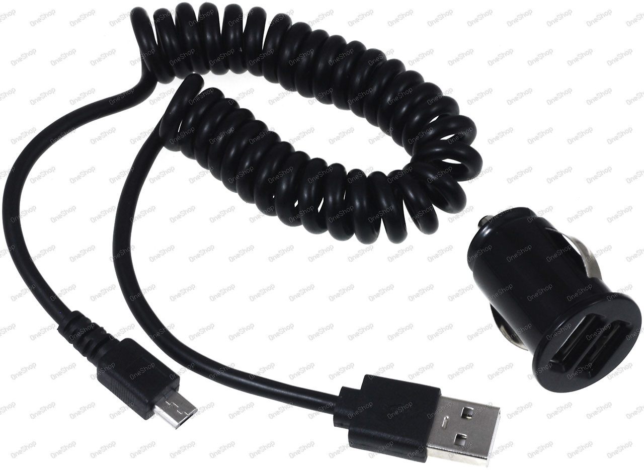 autonabíječka 12-24V 2 x USB vč. USB Spiralkabel s Micro USB