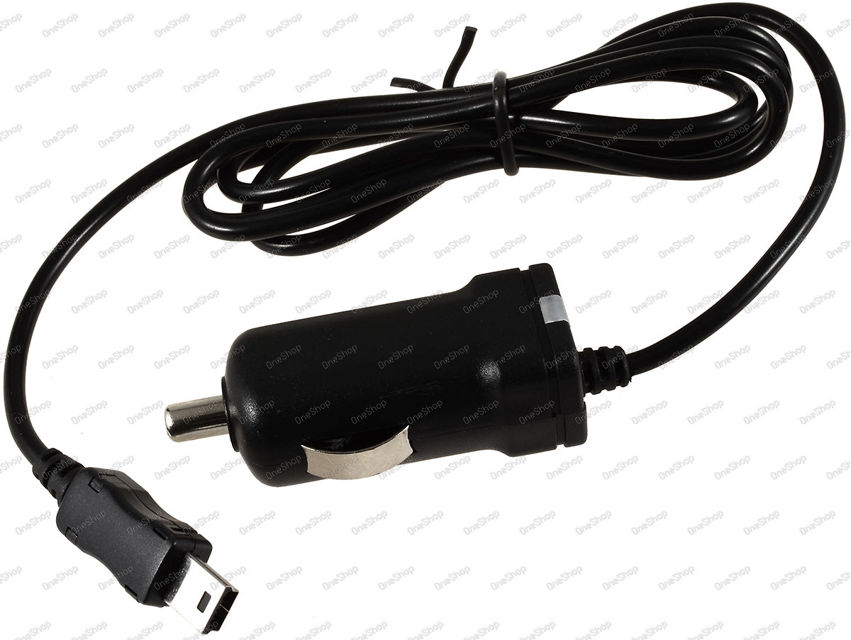 Powery auto-kabel s integr.TMC-Antenne 12-24V auf 1x Mini-USB 1000mA