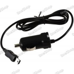 Powery auto-kabel s integr.TMC-Antenne 12-24V auf 1x Mini-USB 1000mA