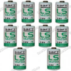 10x Lithium baterie Saft LS14250 1/2AA 3,6Volt originál