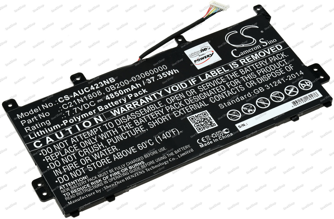 baterie pro Asus Chromebook C423NA-EB0048 / Chromebook C523NA-DH02 / Typ C21N1808