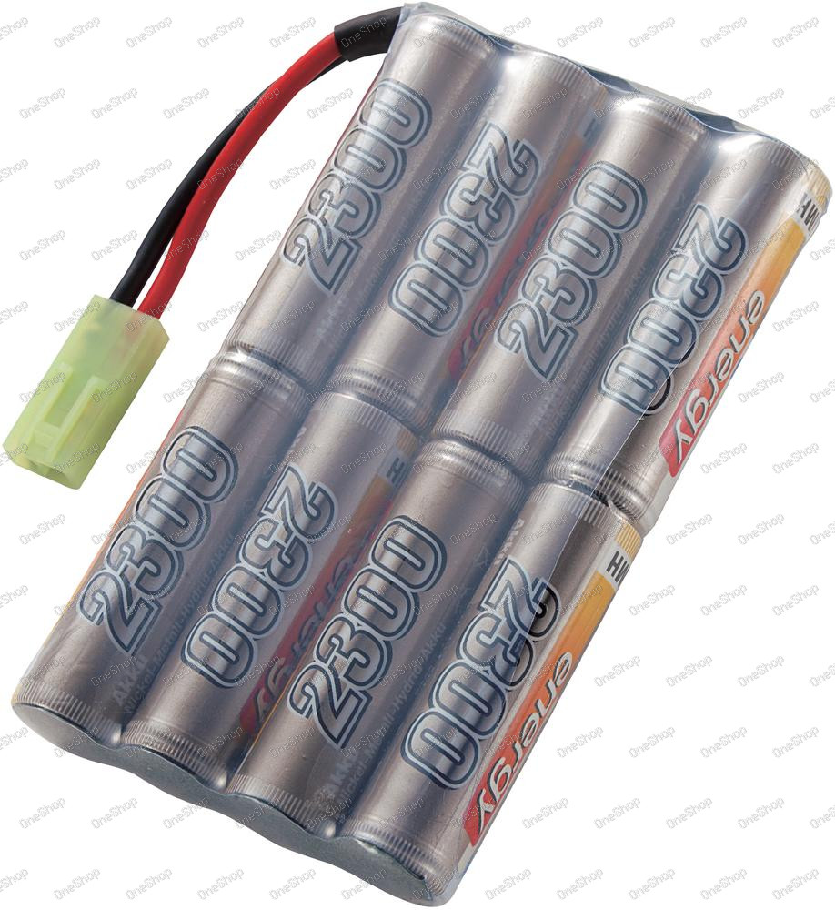 Akupack NiMH Conrad Energy AA, 9,6 V, 2300 mAh, Stick, Mini-Tamiya