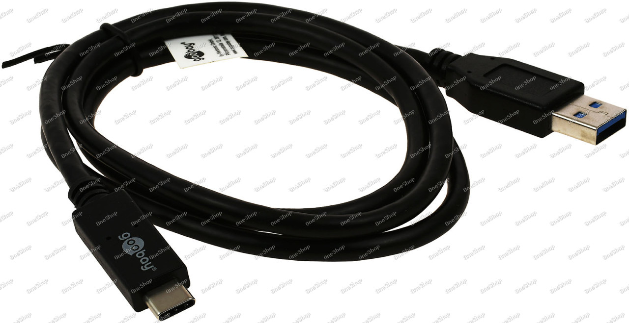 goobay USB C Lade-kabel USB 3.1 Gernation 2, 3A, 1m, 20x schneller als USB 2.0 originál