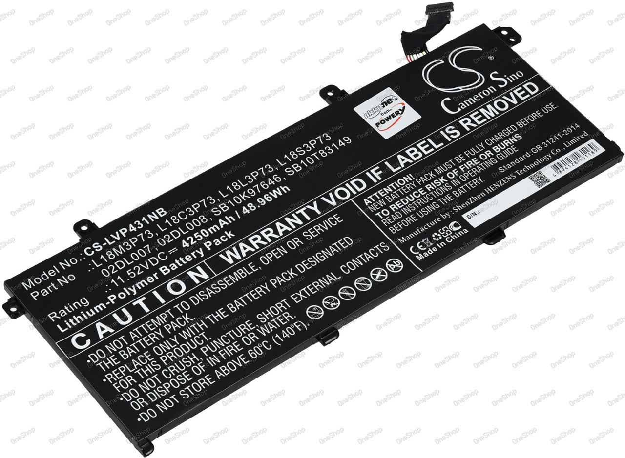 baterie kompatibilní s Lenovo Typ L18C3P71