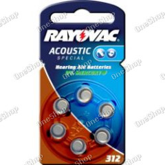 baterie do naslouchadel 12A 6ks v balení - Rayovac Acoustic Special