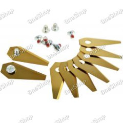 9x náhradní nůž Titan Klingen / Schneid-Klingen (1mm) pro Bosch Indego sekačka na trávu Gold