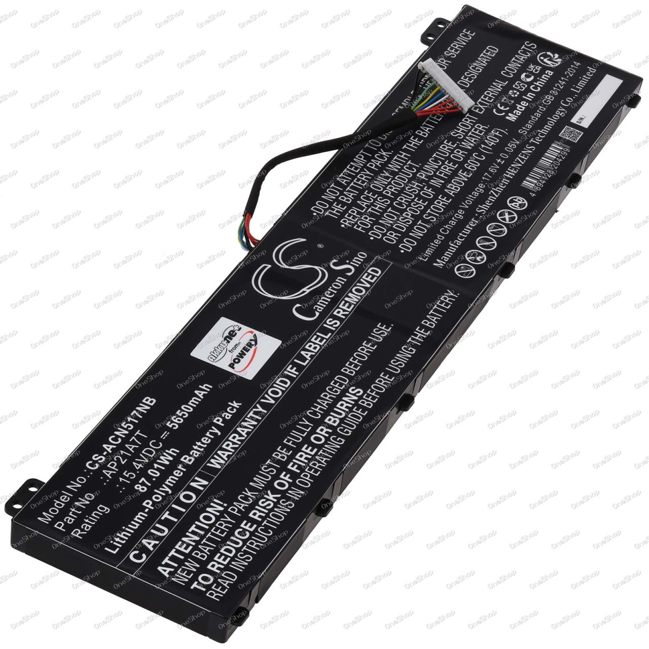 baterie pro Acer Nitro 5 AN517-55 / Predator Helios 18 PH18 / Typ KT0040G014