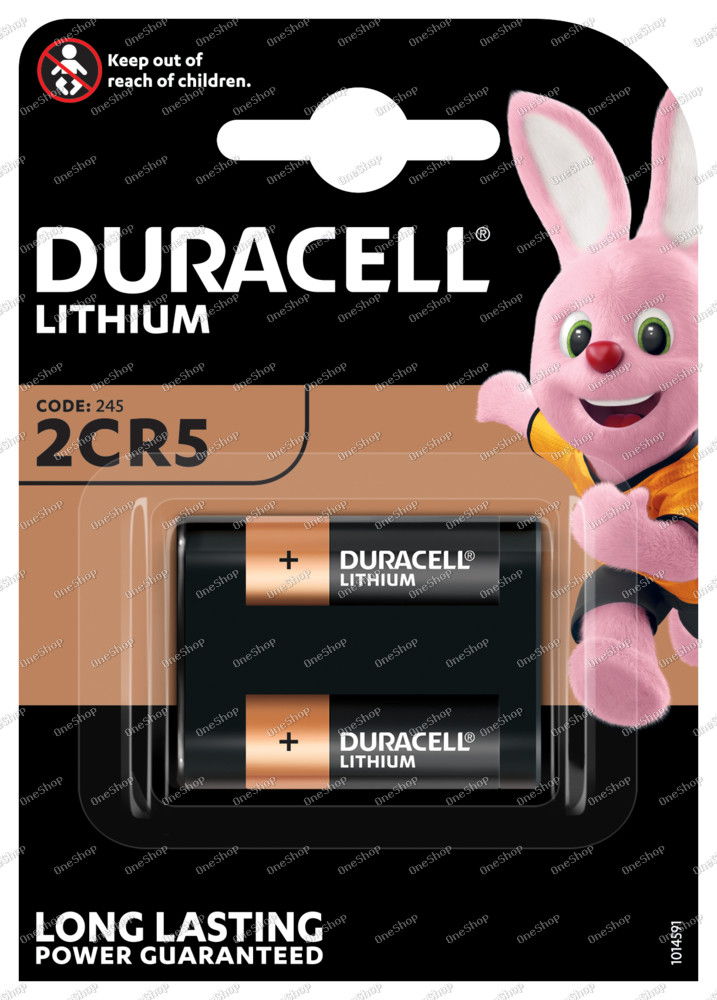 foto baterie 2CR5 1ks v balení - Duracell Ultra