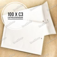 100 x Luftpolstertaschen Versandtaschen Umschläge Größe C/3 C3 - bílá originál