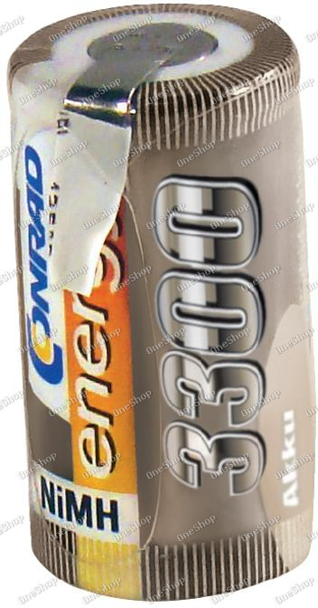 Akumulátor NiMH Conrad Energy Sub-C, 3300 mAh, s pájecími kontakty