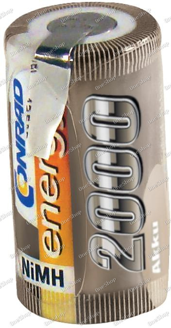 Akumulátor NiMH Conrad Energy Sub-C, 2000 mAh, s pájecími kontakty