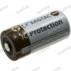 EagleTac CR123 A Li-Ion baterie 16340 (CR123A, RCR123) 750mAh 3,7V IC Protection originál