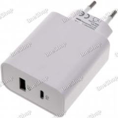 2-Port USB rychlonabíječka USB PD/QC Adapter 45 W bílá originál