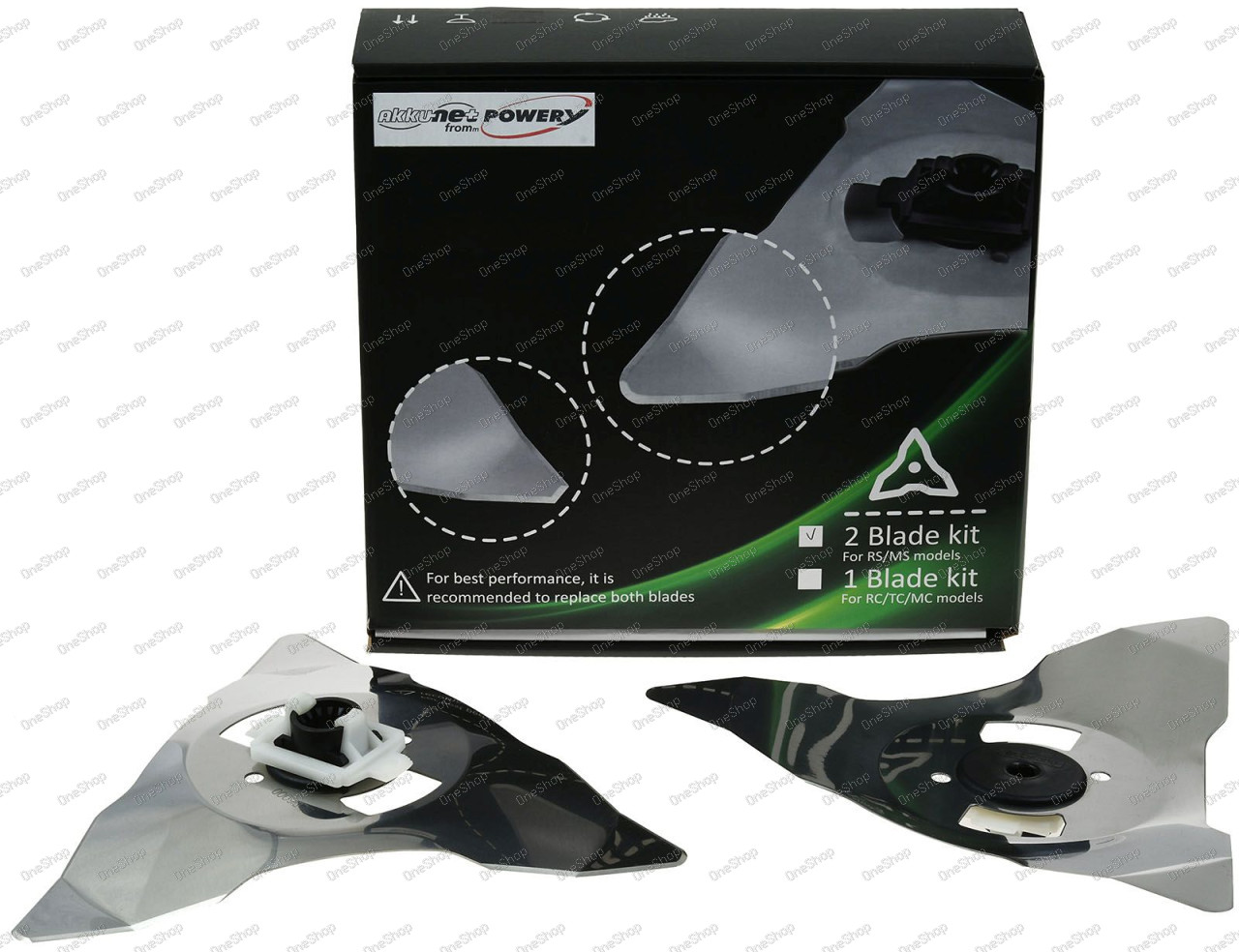 2x náhradní nůž Schneid-Klingen pro sekačka na trávu Robomow RS-, RC-Serie, Edelstahl