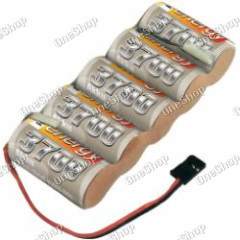 Akupack přijímače NiMH Conrad Energy Sub-C, 6 V, 3700 mAh, Side, JR