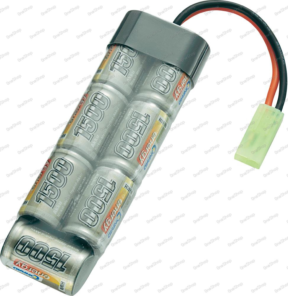 Akupack NiMH Conrad Energy 2/3 A, 8,4 V, 1500 mAh, Stick, Mini-Tamiya