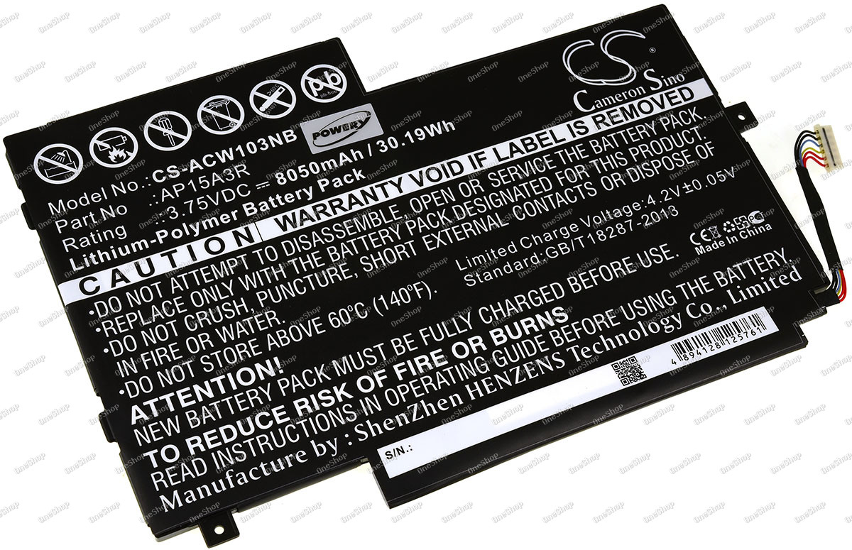 baterie pro Acer Aspire Switch 10E / SW3-013 / Typ AP15A3R