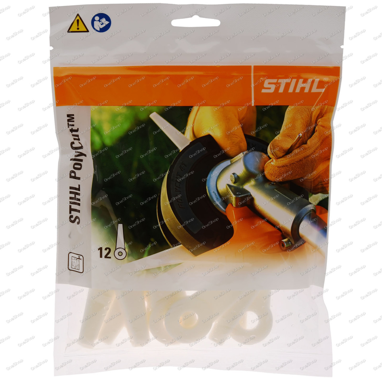 12x Stihl Kunststoffmesser pro PolyCut 6-3, 7-3, 20-3, 41-3 , 41110071001 originál