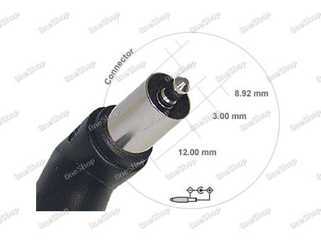 konektor č.11 pro síťový adaptér 8,92x3x12mm