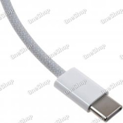 Apple A2795 USB C auf USB C kabel gewebt 1m weiß originál
