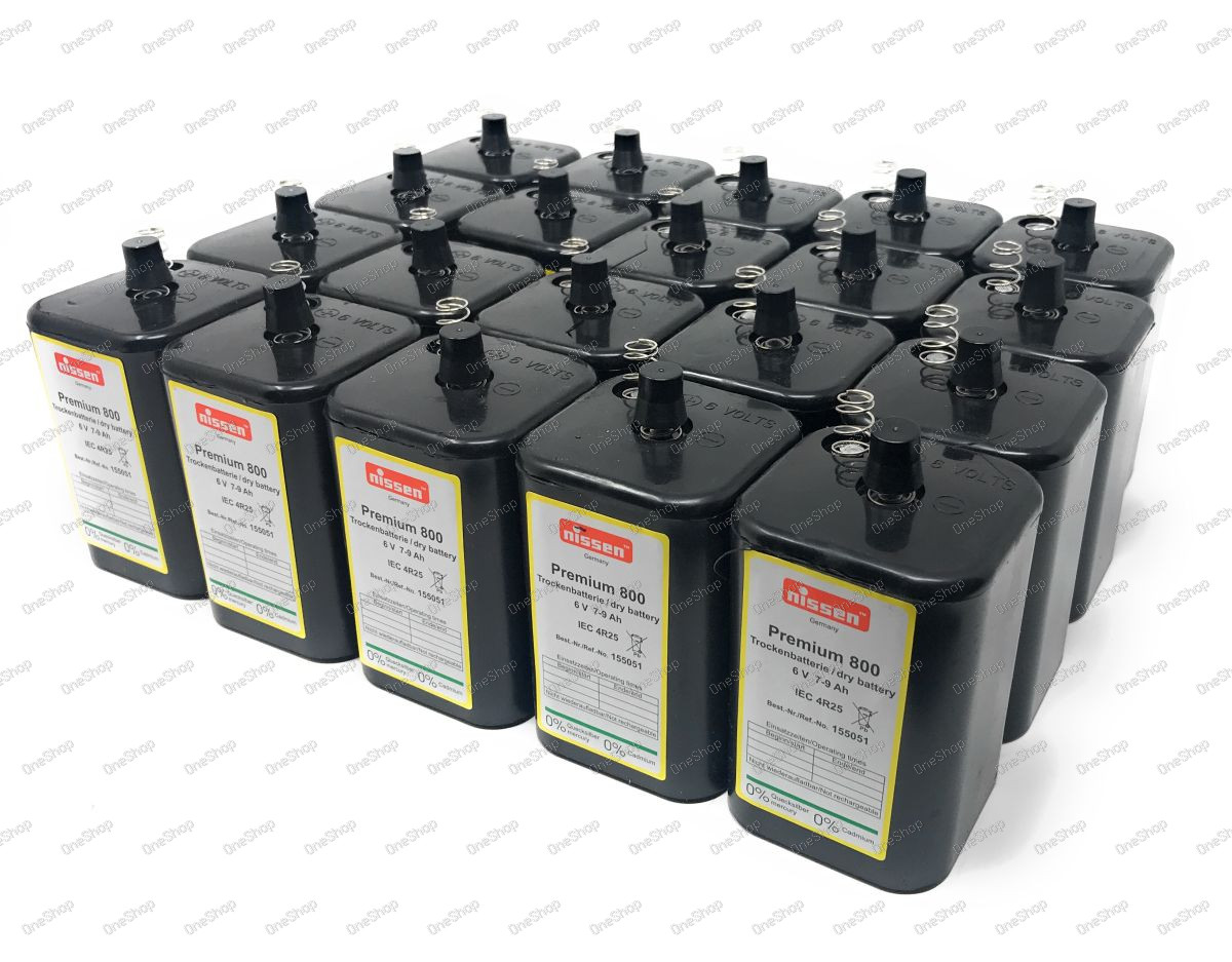 sada 20ks 4R25 6V (Nissen) baterie do svítilny IEC 4R25 originál