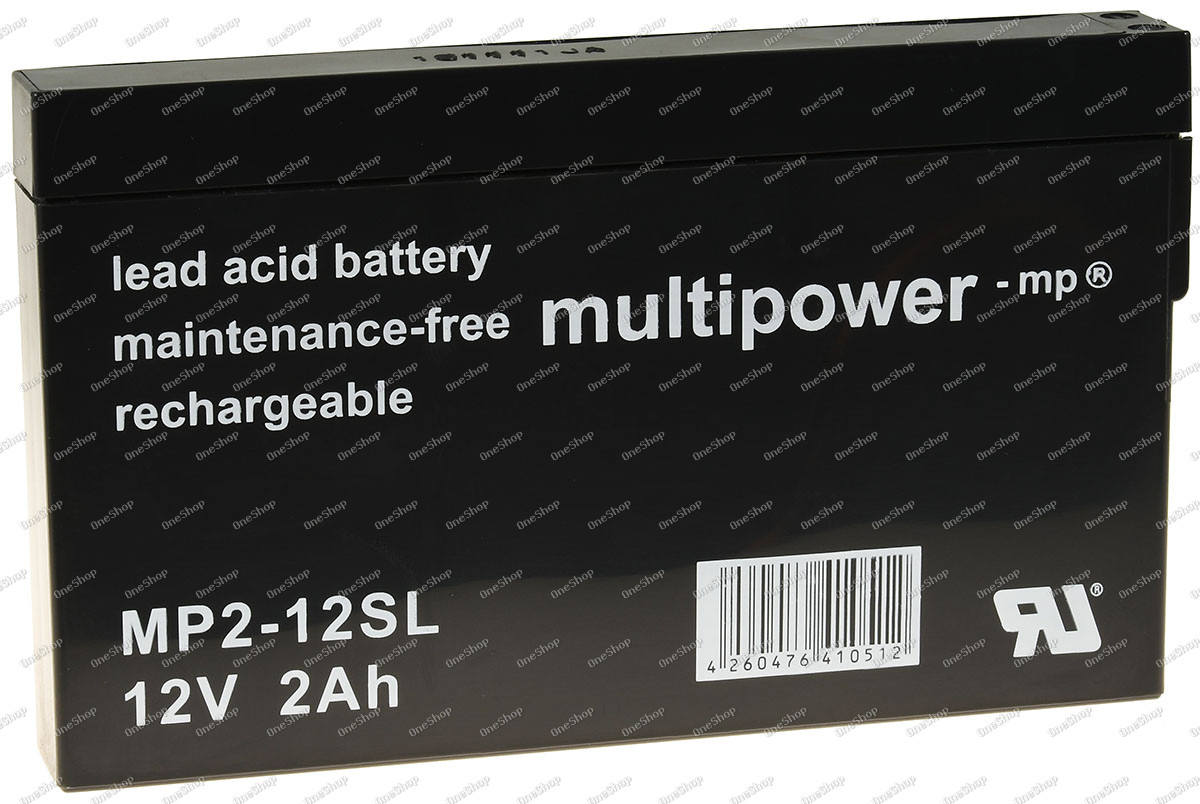 Powery olověná baterie multipower MP2-12SL 12V