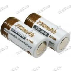 EagleTac CR123 A Li-Ion baterie 16340 (CR123A, RCR123) 750mAh 3,7V (2 ks) originál