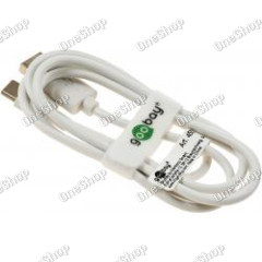 goobay USB C Lade- u. Synchronisationskabel pro s USB C, 1m, bílá originál