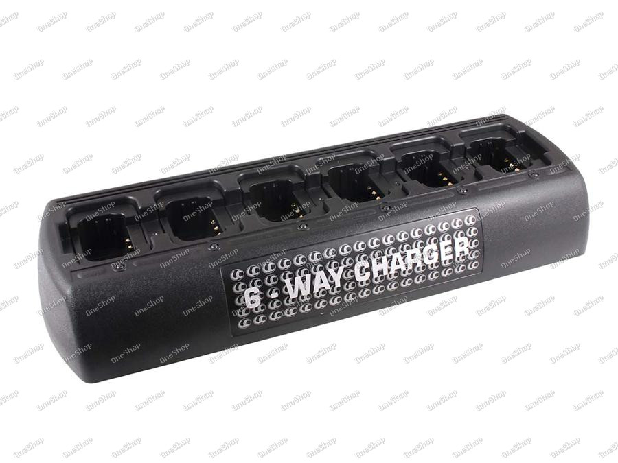 6-fach nabíječka pro vysílačkové baterie Kenwood TK250/ 250G/ 350G/350N/353/353N/ Typ KNB-12A