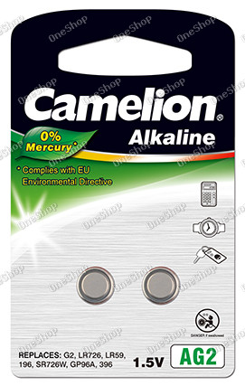 alkalická knoflíková baterie LR59 2ks v balení - Camelion
