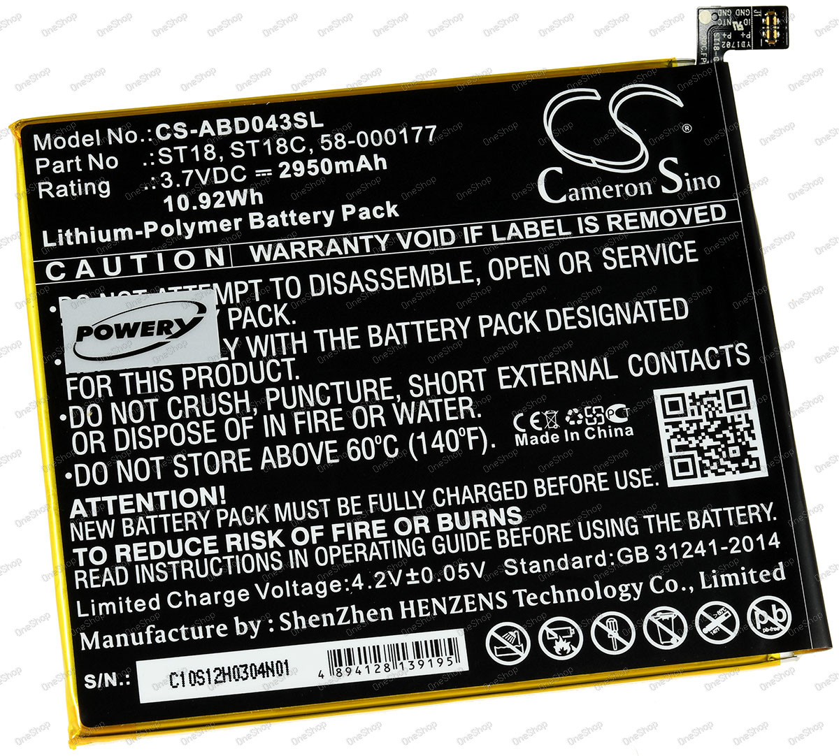 baterie pro Amazon Kindle Fire 7. generace (2017) / SR043KL / Typ ST18