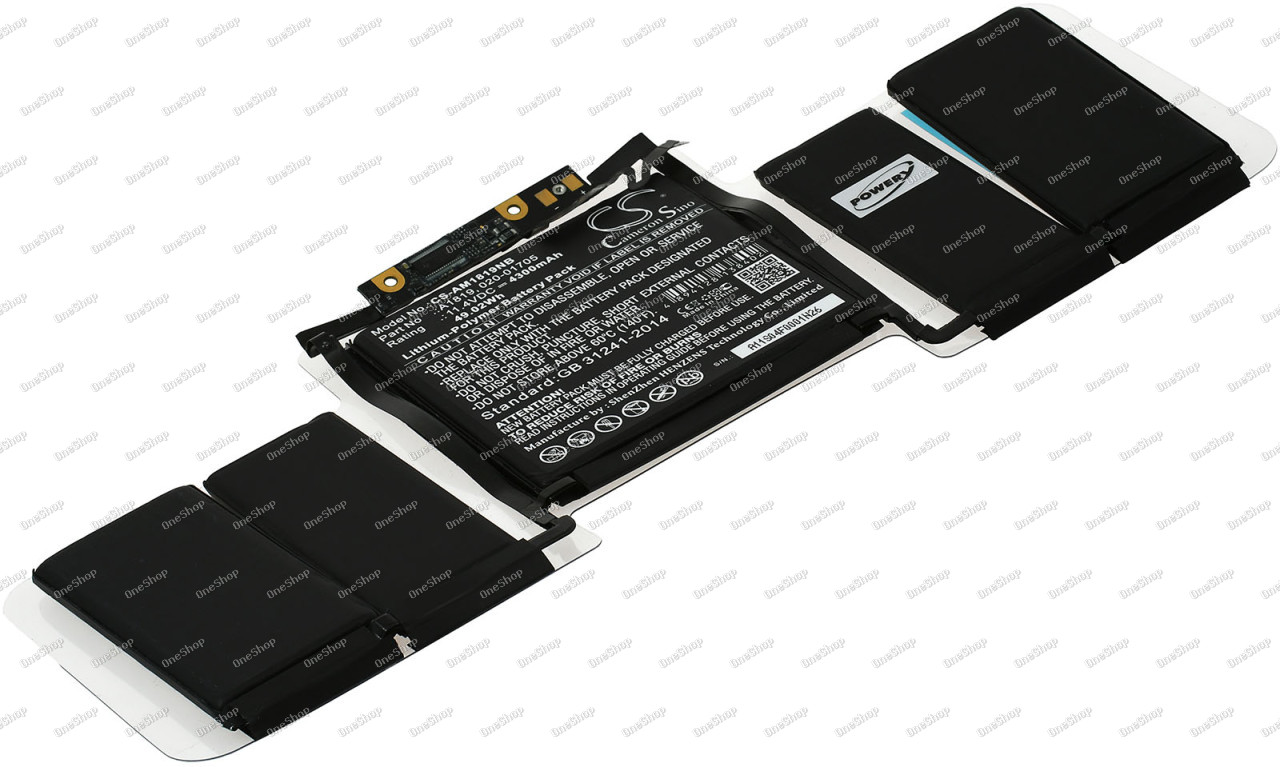 baterie pro Apple MacBook Pro Core i7 3.5 13" Touch (2017) / i5 3.1 13" Touch (2017) / Typ A1819