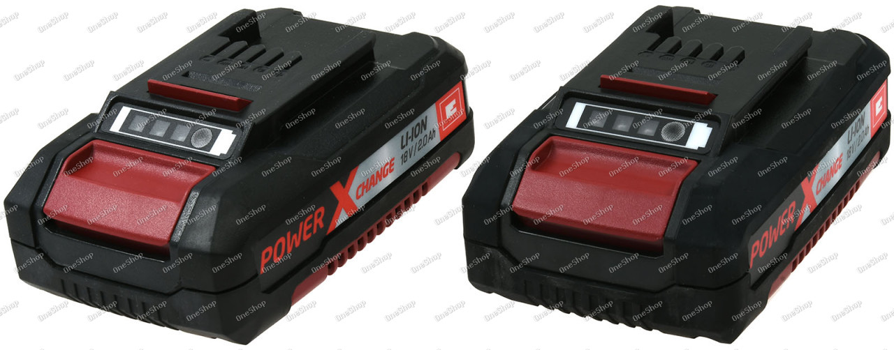 2x Einhell Power X-Change Li-Ion 18V 2,0Ah pro Power X-Change Geräte originál